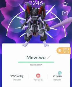 Pokemon Go PTC Acc, Guaranteed Lucky Armor Mewtwo - Image 1