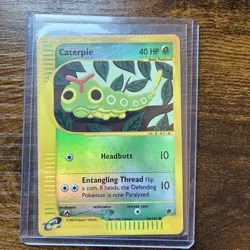 Caterpie 96/165 Reverse Holo 2002 Pokemon Expedition Vintage LP - Image 1