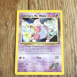 Pokemon TCG Wizards Sabrina's Mr. Mime Gym Heroes 94/132 50 HP Basic 2000 - Image 1