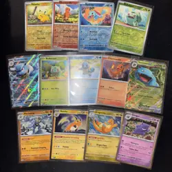 Pokemon 151 Cosmos Reverse Holo EX promo set Sams Costco gengar Pikachu Squirtle - Image 1