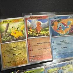 Pokemon 151 Cosmos Reverse Holo EX promo set Sams Costco gengar Pikachu Squirtle - Image 5