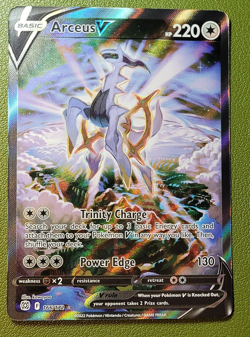 Arceus V (Alternate Full Art) Ultra Rare SWSH09: Brilliant Stars 166/172 NM/M - Image 1