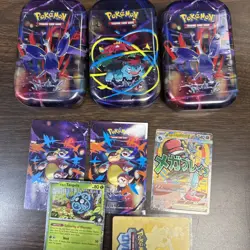 3 Pokemon MEGA Evolutions Mini Tin - Latias - Factory Sealed Tin - Image 1