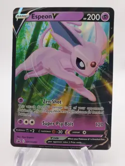 2022 Pokemon SWSH 201 Espeon V Black Star Promo NM-MT/MT - Image 1