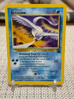 2000 Pokemon #22 Articuno (WOTC Black Star Promo) LP - Image 1