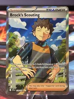 Brock's Scouting 179/159 Ultra Rare Full Art Journey Together Pokemon NM/M - Image 1