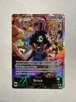 OP15-022 Brook Alt Art Leader Adventure on Kami’s Island One Piece TCG English - Image 1