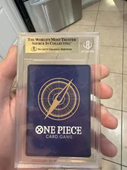 Bandai One Piece A Fist of Divine Speed Gold Foil SP Monkey.D.Luffy Beckett 9.5 - Image 2