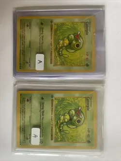 Pokemon Base Set Caterpie 45/102 1st Edition Shadowless Common - Image 1
