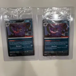 Pokemon Gengar GameStop Promo Stamped Card English SEALED X2 - Image 1