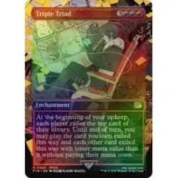 FOIL TRIPLE TRIAD (BORDERLESS) X4 Final Fantasy FIN Magic MTG MINT CARD - Image 1