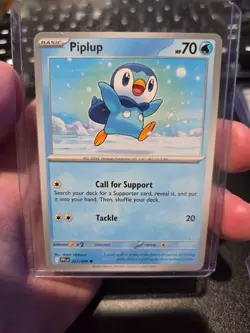 Piplup 027/094 Me02: Phantasmal Flames Regular Common Single Card - Image 1