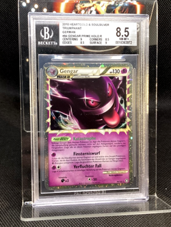 Pokemon HGSS Triumphant Gengar Prime Holo #94 german - strong BGS 8.5 - Image 1