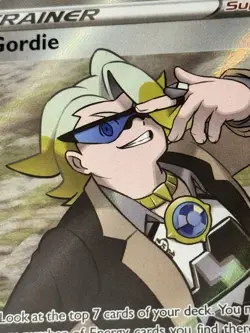 2021 Pokemon Card Gordie 201/203 Evolving Skies Holo Ultra Rare NM - Image 1