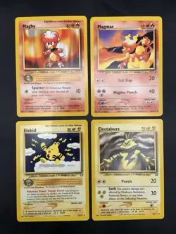 Vintage Pokemon Card Collection Lot - Rare WOTC Neo Genesis Magby Elekid - Image 1