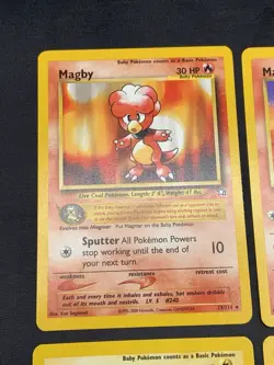 Vintage Pokemon Card Collection Lot - Rare WOTC Neo Genesis Magby Elekid - Image 2
