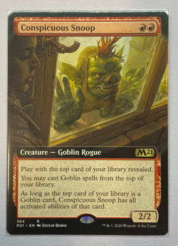 MTG - Core Set 2021 - Conspicuous Snoop - Extended Art - NM - Image 1