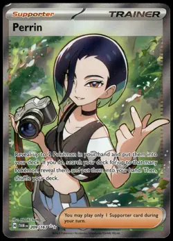 Pokemon Perrin Ultra Rare SV06: Twilight Masquerade 209/167 NM Holo - Image 1