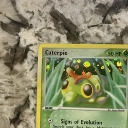 Pokemon TCG Caterpie EX FireRed & LeafGreen 56/112 Holo Common 2004 - Image 2