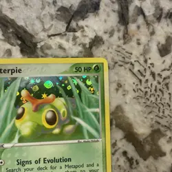 Pokemon TCG Caterpie EX FireRed & LeafGreen 56/112 Holo Common 2004 - Image 3