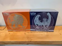 Pokemon TCG - Sun and Moon Base Set ETB Elite Trainer Box Pair - Excellent! NM! 820650802041 - Image 1