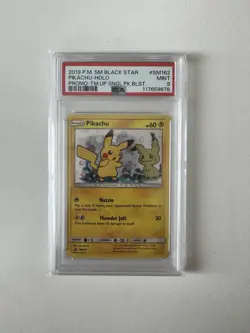 Pokemon Pikachu SM Black Star Promo SM162 Holo Promo PSA 9 - Image 1