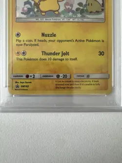 Pokemon Pikachu SM Black Star Promo SM162 Holo Promo PSA 9 - Image 3