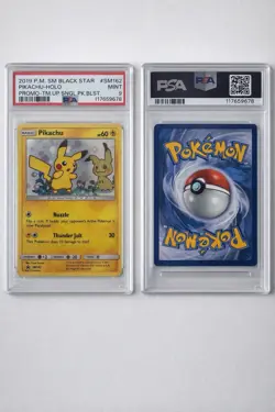 Pokemon Pikachu SM Black Star Promo SM162 Holo Promo PSA 9 - Image 5