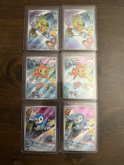 Pokemon First Partners 30th Anniversary(x2) Sinnoh Turtwig, Piplup, Chimchar NM - Image 2