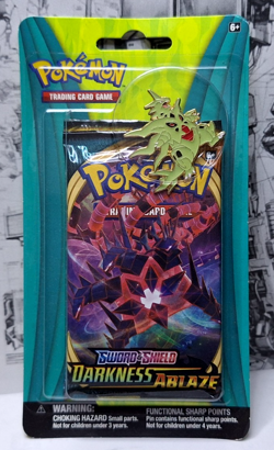 Pokemon 2 Booster Pack Sword & Shield + Darkness Ablaze + Pin 820650801884 - Image 1