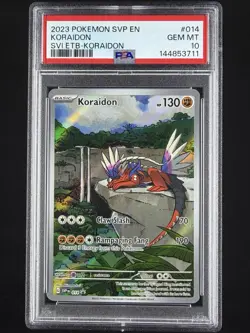 2023 POKEMON SVP EN-SV BLACK STAR PROMO #014 KORAIDON PSA 10 SCARLET & VIOLET - Image 1