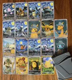 *CUSTOM FAN ART* Pokemon Van Gogh Starry Night Complete Set! (18) - Image 1