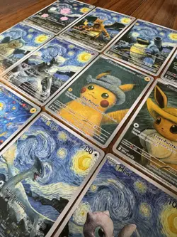 *CUSTOM FAN ART* Pokemon Van Gogh Starry Night Complete Set! (18) - Image 3