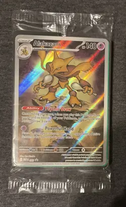 Pokemon TCG Alakazam 009 Mega Evolutions Promo SEALED - Image 1