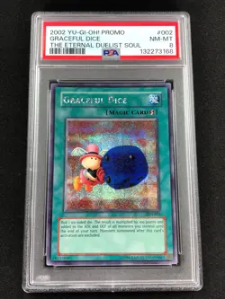 Yugioh 2002 Graceful Dice EDS-002 PSA 8 Secret Rare - Image 1