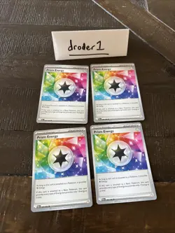 4x Pokemon Prism Energy 086/086 Black Bolt White Flare NM Playset - Image 1