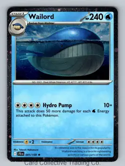 Wailord - (Cosmos Foil) Promo Miscellaneous Cards & Products 041/159 NM Normal - Image 1