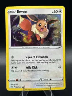 Eevee SWSH042 SWSH: Sword & Shield Promo Cards Holo NM - Image 1
