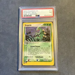 Pokemon Card Holo Sceptile 11/109 PSA 7 NM ex Ruby & Sapphire - Image 1