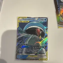 Pokemon Magikarp & Wailord GX TAG TEAM Promo Holo SM166 Water Basic Card - Image 1