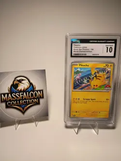 Pokemon Pikachu 190 Black Star Promos World Championships Promo CGC 10 Card - Image 3