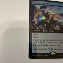 MTG English Faerie Mastermind (Extended Art) LP Foil Normal March of the Machine - Image 4