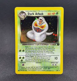 Pokemon Card: Dark Arbok HOLO 2/82 Team Rocket Set Vintage Rare! - Image 1