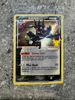Pokemon TCG Cards Greninja Gold Star SWSH144 Black Star Promo Holo SEALED - Image 1