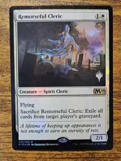 Remorseful Cleric - Foil - WOTC MtG Promo Pack: Core Set 2020 - Rare ⚔B&B - Image 1