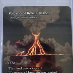 Volcano of Roku's Island Avatar: The Last Airbender Land Mythic Red Borderless … - Image 3