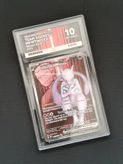 Pokemon TCG - Destined Rivals - Team Rocket's Mewtwo Ex Ultra Rare - ACE 10 💎 - Image 1