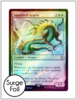 1x Sunscorch Regent, Surge Foil, Final Fantasy, Magic MTG NM - Image 1