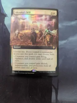 Akroma's Will (Extended Art) Commander Legends Foil - Image 1