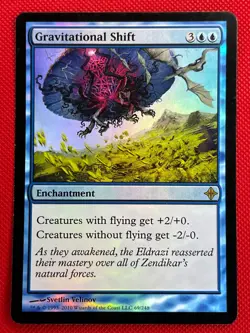 MTG Foil 1X Gravitational Shift X1 Rise of the Eldrazi Magic - MP - Image 1
